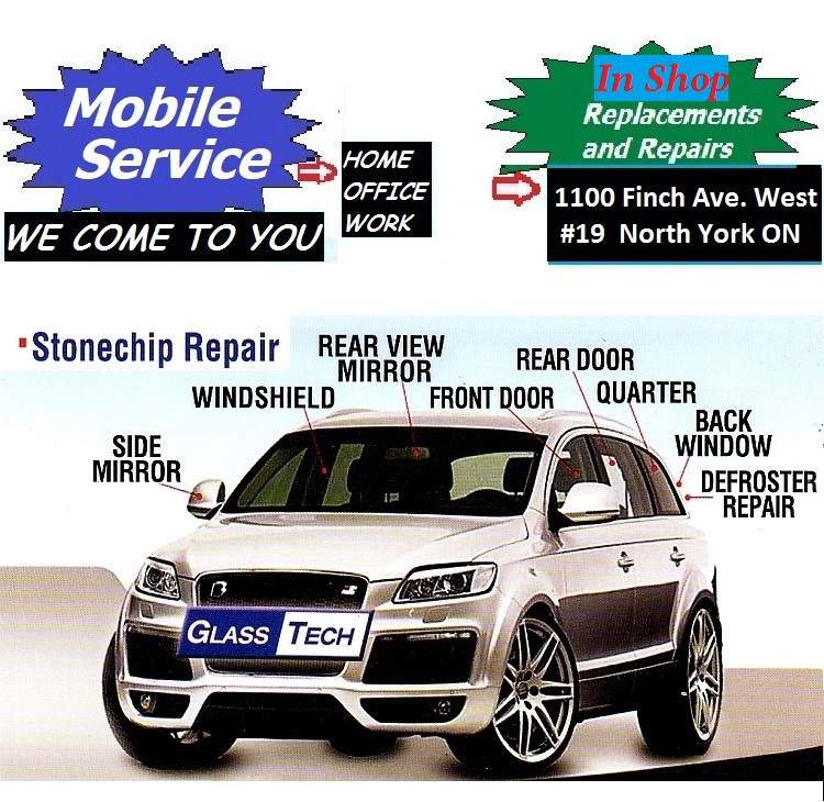 Mobile service and in-shop auto glass repair by Glass Tech Auto